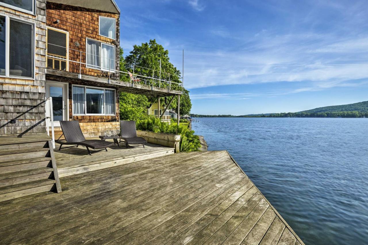 Waterfront Deruyter Home With Private Dock! New Woodstock Exteriér fotografie