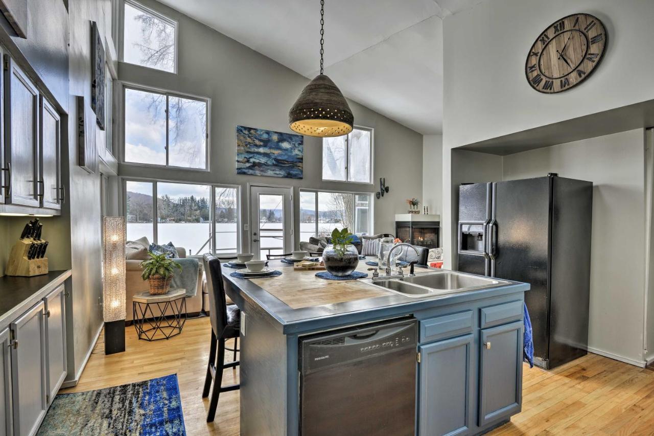 Waterfront Deruyter Home With Private Dock! New Woodstock Exteriér fotografie