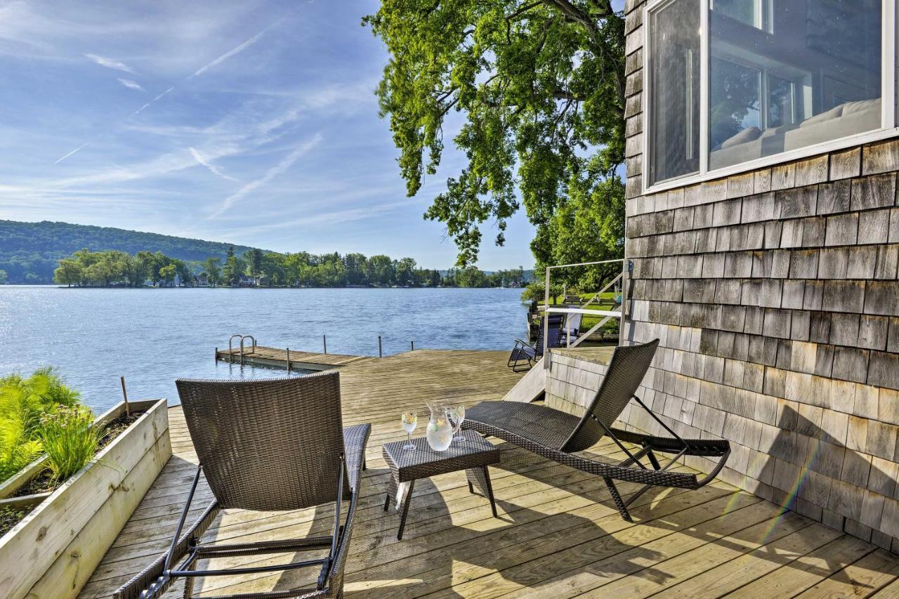 Waterfront Deruyter Home With Private Dock! New Woodstock Exteriér fotografie
